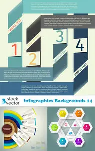 Vectors - Infographics Backgrounds 14