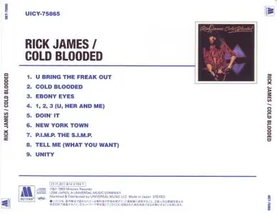 Rick James - Cold Blooded (1983) [2013, Japan]