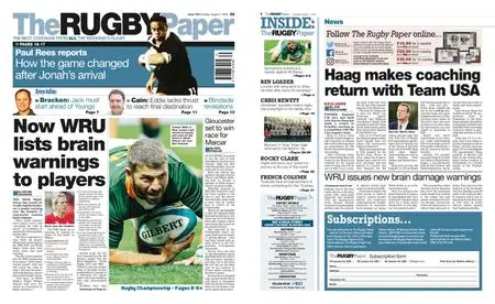 The Rugby Paper – August 07, 2022