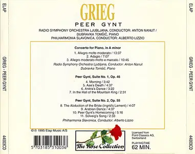 Grieg: Peer Gynt "Radio Symphony Orchestra / Philharmonia Slavonica" (1995)