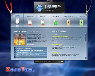 SimaVera 300110055 Electrical contractor Flash template
