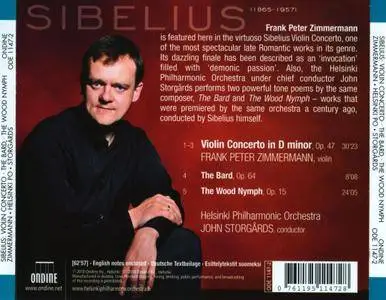 Frank Peter Zimmermann - Sibelius: Violin Concerto, The Bard, The Wood Nymph (2010) (Repost)