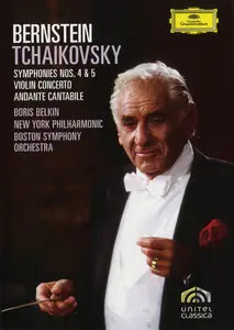 Bernstein - Tchaikovsky: Symphonies Nos 4 & 5 | Violin Concerto (DVD9)