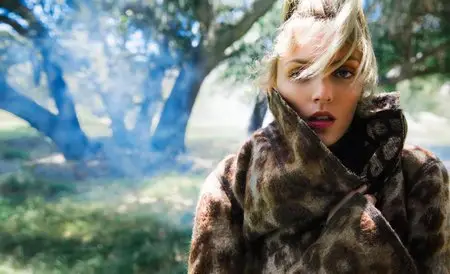 Anja Rubik by Inez van Lamsweerde & Vinoodh Matadin for Porter Magazine #4 Fall 2014