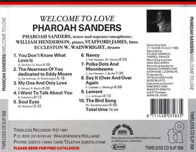 Pharoah Sanders - Welcome To Love (1991) {Timeless Records CDSJP358 rec 1990}