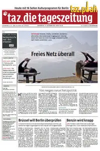 Tageszeitung TAZ vom 14 November 2013