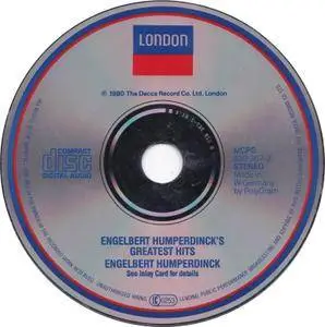 Engelbert Humperdinck ‎- Engelbert Humperdinck's Greatest Hits (1980) [1987, Reissue]