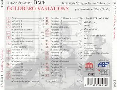 Amati String Trio - J.S. Bach: Goldberg Variations (Arrangement for String Trio) (2004)