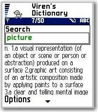 Java Nokia English-English Dictionary for S60 Series