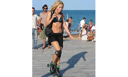 Shakira - On her new Music Video set in Barcelona 8-19-10 part 3