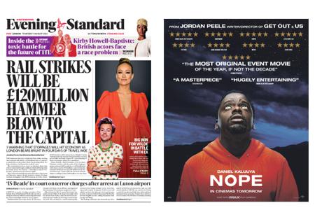 London Evening Standard – August 11, 2022