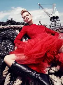 Julia Stegner by Paola Kudacki for Harper's Bazaar UK August 2012