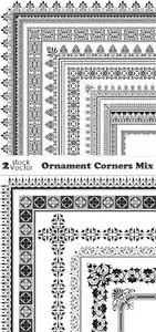 Vectors - Ornament Corners Mix