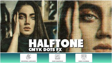 Halftone CMYK Dots FX 52082958