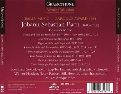 Reinhard Goebel & Musica Antiqua Koln - J.S. Bach: Chamber Music (1983) Reissue 2005 [Gramophone Awards Collection]