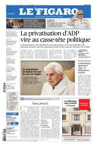 Le Figaro du Vendredi 12 Avril 2019