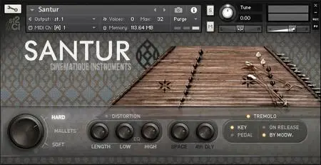 Cinematique Instruments Santur KONTAKT
