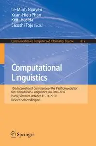 Computational Linguistics: 16th International Conference of the Pacific Association for Computational Linguistics, PACLI