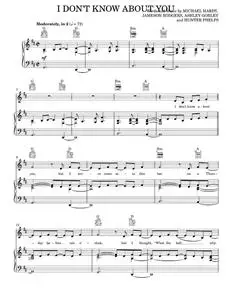 I Don't Know About You - Gryffin & Chris Lane (Piano-Vocal-Guitar)