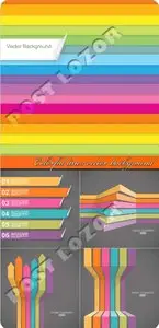 Colorful lines vector background