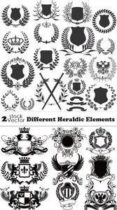 Vectors - Different Heraldic Elements