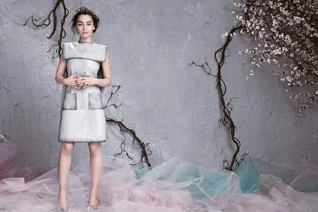 Emilia Clarke by Nino Munoz for Flare April 2014