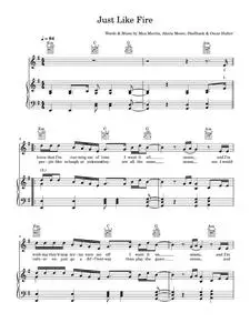 Just Like Fire - P!nk, Pink (Piano-Vocal-Guitar (Piano Accompaniment))
