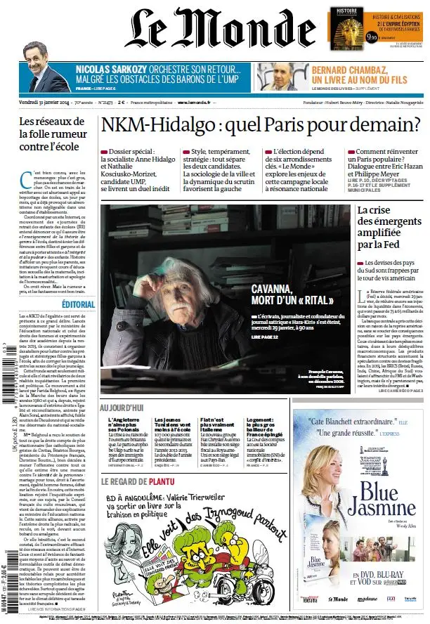 Le Monde & Suppléments du Vendredi 31 Janvier 2014