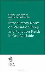 Introductory Notes on Valuation Rings and Function Fields in One Variable