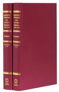 Eminent Chinese of the Ch'ing Period, 1644-1912 - vol 1