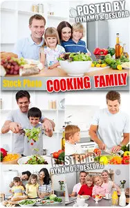 Cooking family - UHQ Stock Photo