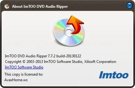 ImTOO DVD Audio Ripper 7.7.2.20130122