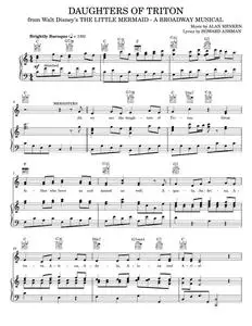 Daughters Of Triton - Alan Menken (Piano-Vocal-Guitar)