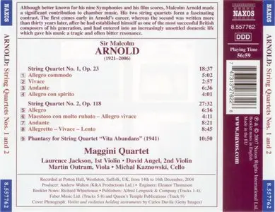 Sir Malcom Arnold - String Quartets Nos.1 and 2 (2007)
