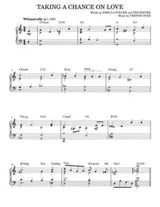 Taking A Chance On Love (arr. Brent Edstrom) - Ted Fetter (Piano Solo)