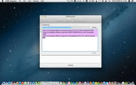 CHM Unpacker v1.1 Mac OS X