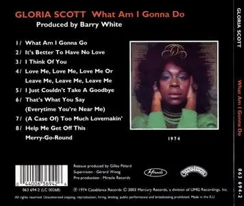 Gloria Scott - What Am I Gonna Do (1974) {Casablanca}