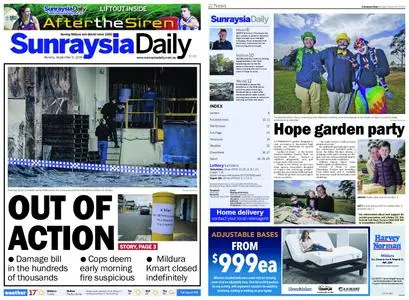 Sunraysia Daily – September 09, 2019
