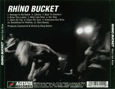 Rhino Bucket - Who's Got Mine? (2010)