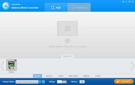 Adoreshare Video to iMovie Converter 1.0.0.0 Build 1887