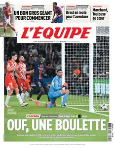 L’equipe du Jeudi 19 Septembre 2024