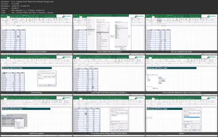 Excel Pivot Tables Crash Course