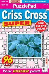 PuzzleLife PuzzlePad Criss Cross Super - February 2025