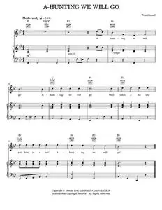 A-Hunting We Will Go - Traditional Caribbean (Piano-Vocal-Guitar)