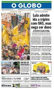 O Globo - 01 de fevereiro de 2016 - Segunda