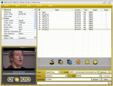 3herosoft Mobile Phone Video Converter 3.8.6.0124