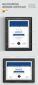 GraphicRiver Modern & Clean Certificate Template