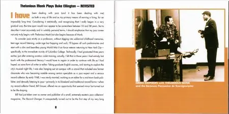 Thelonious Monk - Thelonious Monk Plays Duke Ellington (1955) {2007 Riverside} [Keepnews Collection Series] (Item #1of27)