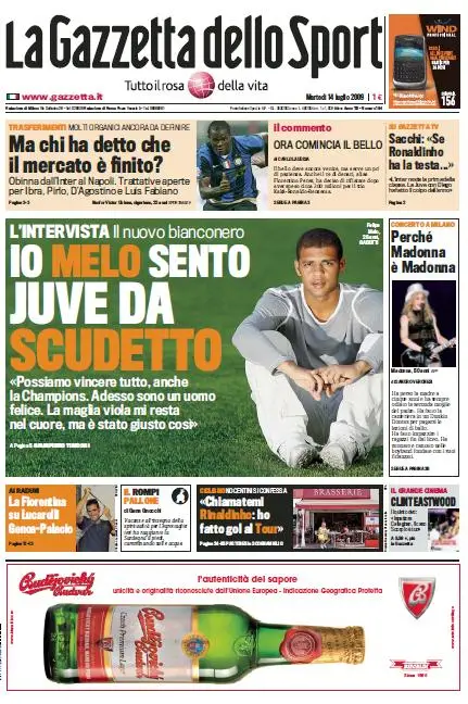 La Gazzetta dello Sport (14-07-09)