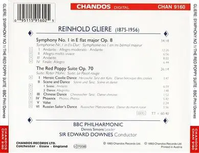 Edward Downes, BBC Philharmonic - Reinhold Glière: Symphony No.1, Suite 'The Red Poppy' (1993)